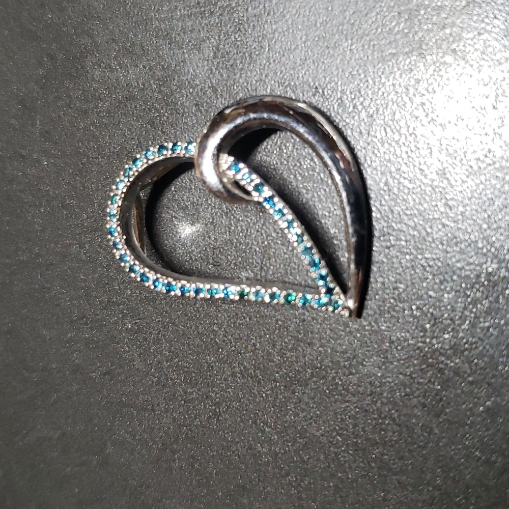 .925 Silver and CZ Heat charm